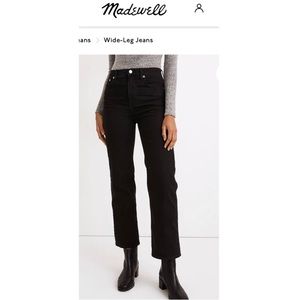 Size 27 Madewell Slim wide-leg crop pants. New with tags
